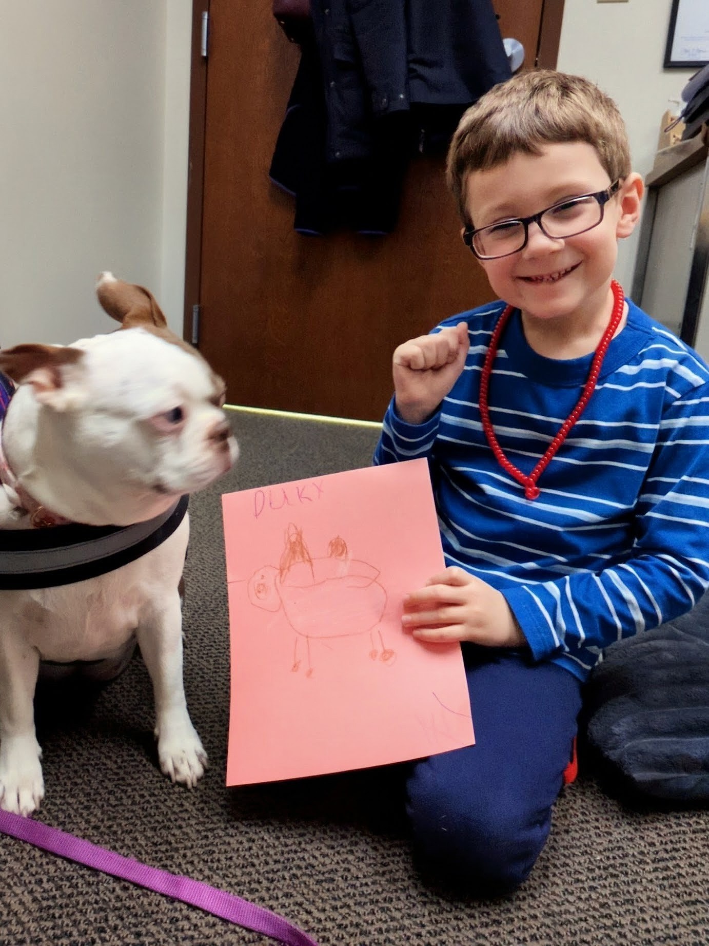 Ducky and young client